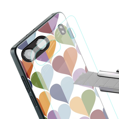 Heart Splash stylish phone case for oneplus nord 4 | glossy glass and slim fit