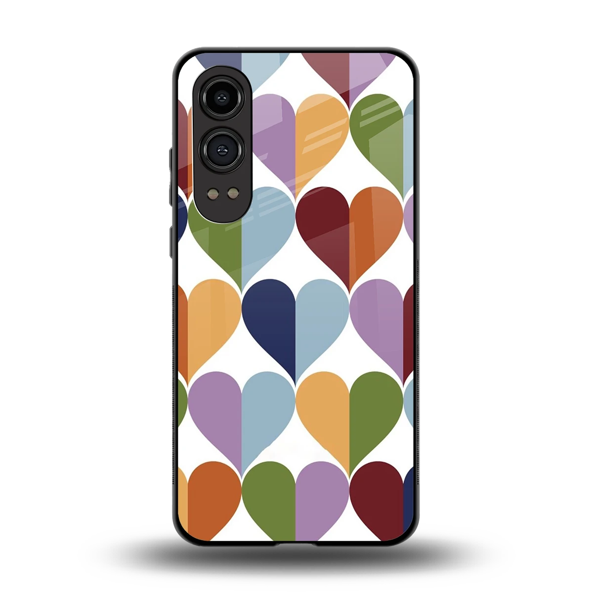 Heart Splash back phone cover | glass case for oneplus nord ce 4 lite