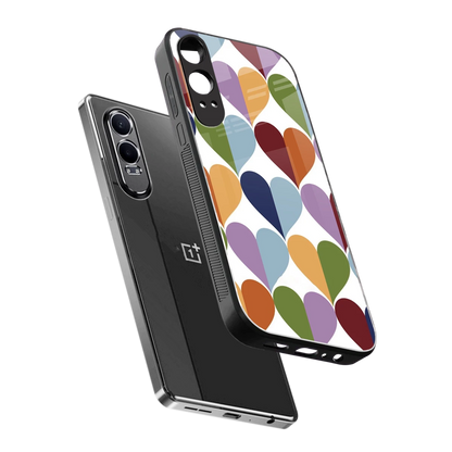 Heart Splash sleek oneplus nord ce 4 lite cover with tempered glass back and TPU edges