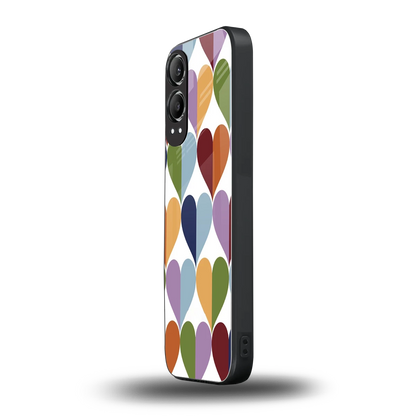 Heart Splash oneplus nord ce 4 lite mobile cover | shockproof glass phone case