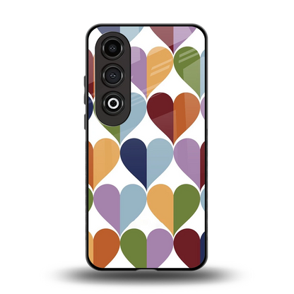 Heart Splash back phone cover | glass case for oneplus nord ce 4