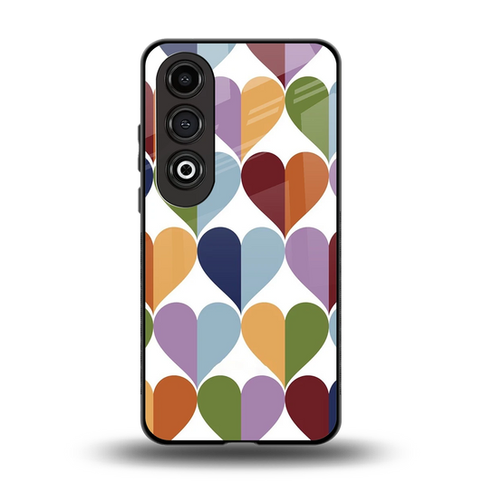 Heart Splash back phone cover | glass case for oneplus nord ce 4