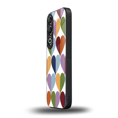 Heart Splash oneplus nord ce 4 mobile cover | shockproof glass phone case