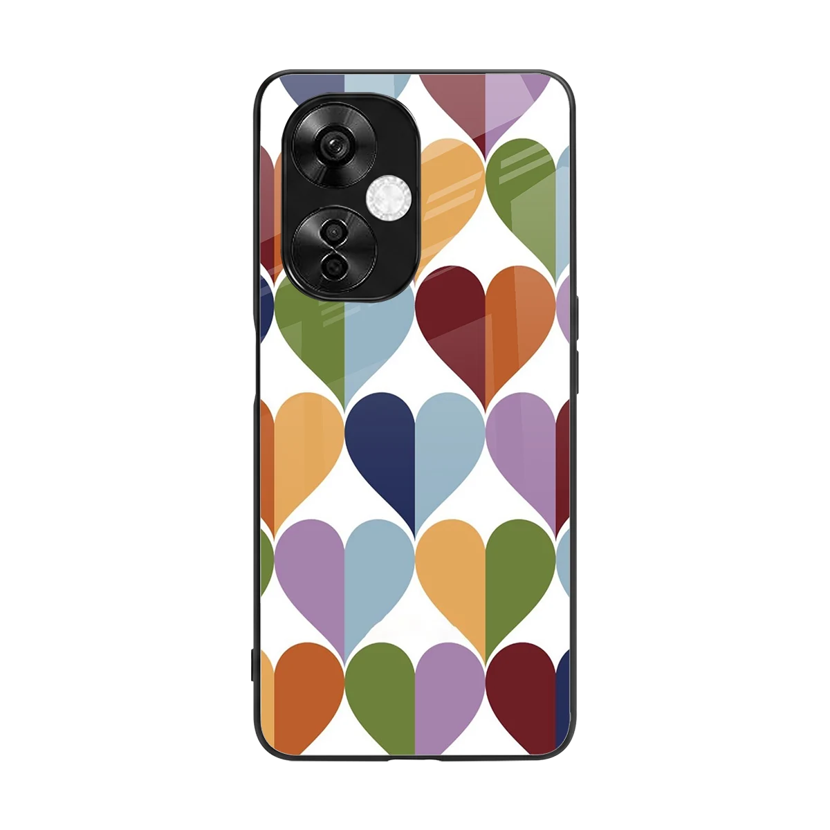 Heart Splash back phone cover | glass case for oneplus nord ce 3 lite