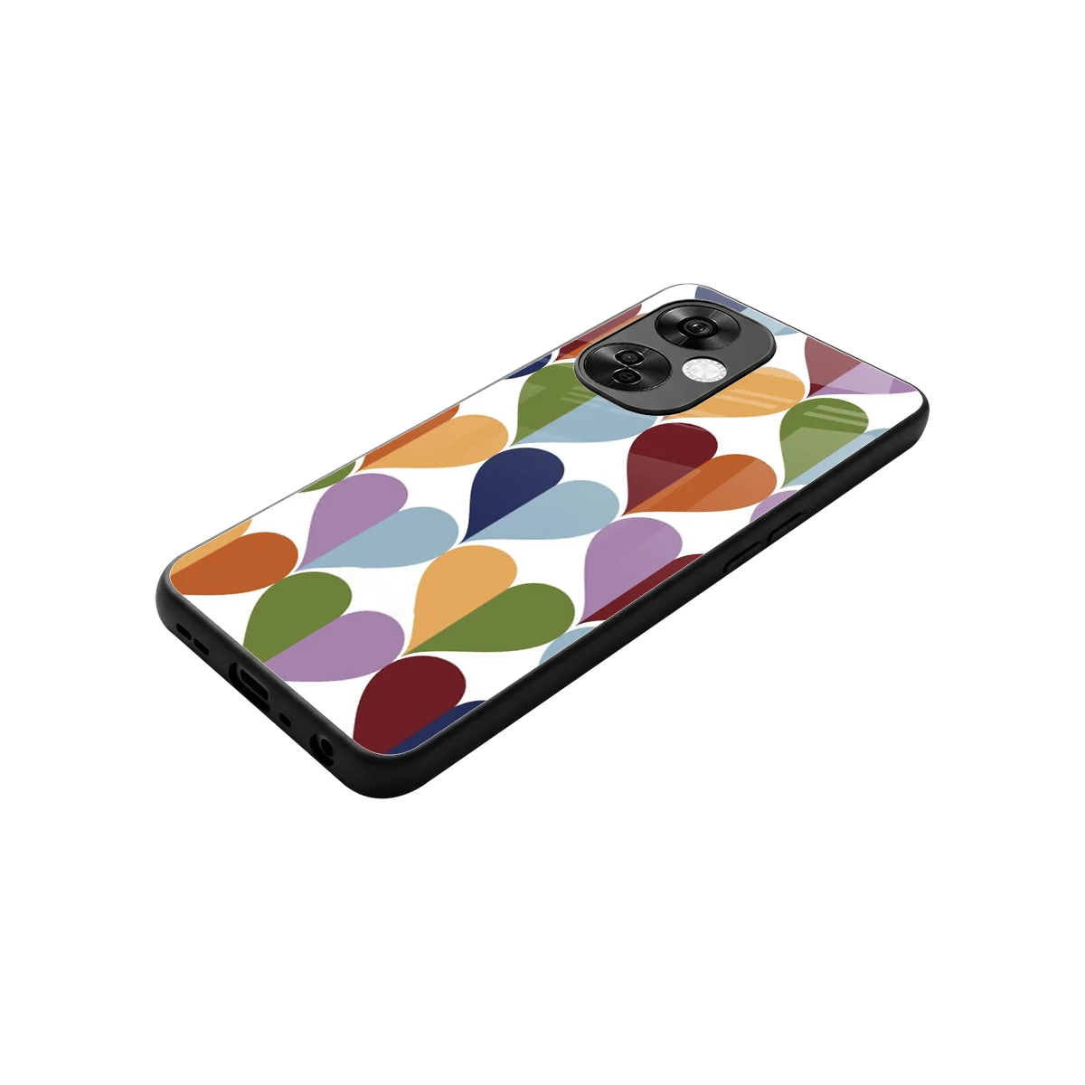 Heart Splash stylish phone case for oneplus nord ce 3 lite | glossy glass and slim fit