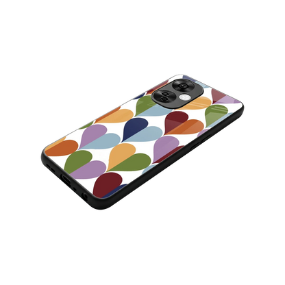 Heart Splash stylish phone case for oneplus nord ce 3 lite | glossy glass and slim fit
