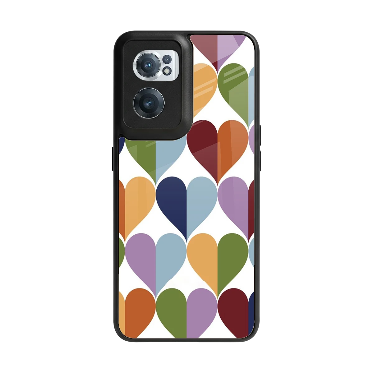 Heart Splash back phone cover | glass case for oneplus nord ce 2
