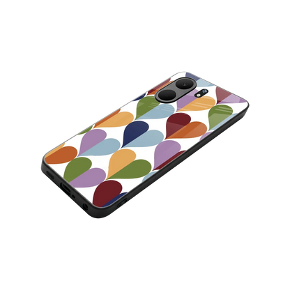 Heart Splash stylish phone case for oppo a5x 5g | glossy glass and slim fit
