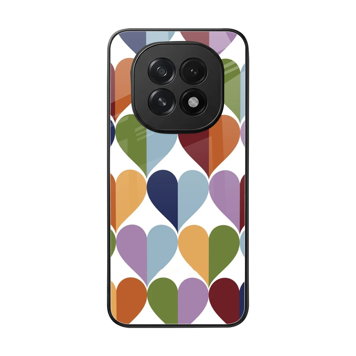 Heart Splash back phone cover | glass case for oppo f29 5g