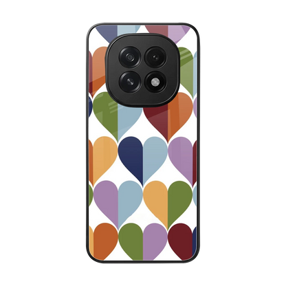 Heart Splash back phone cover | glass case for oppo f29 5g