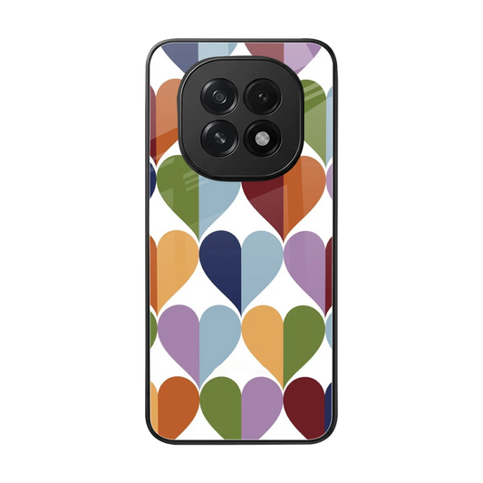 Heart Splash back phone cover | glass case for oppo f29 5g