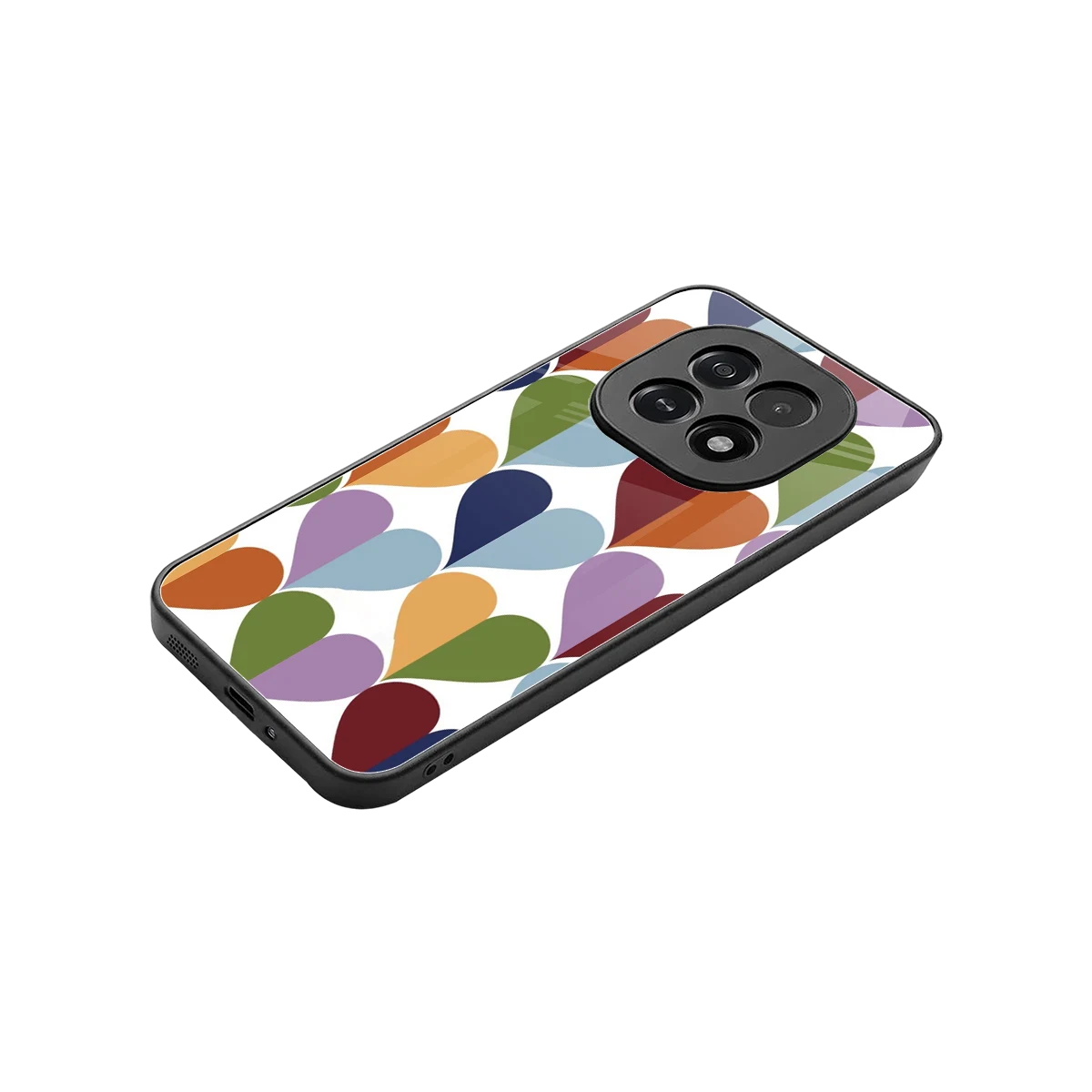 Heart Splash stylish phone case for oppo f29 5g | glossy glass and slim fit