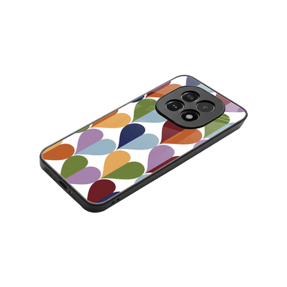 Heart Splash stylish phone case for oppo f29 5g | glossy glass and slim fit