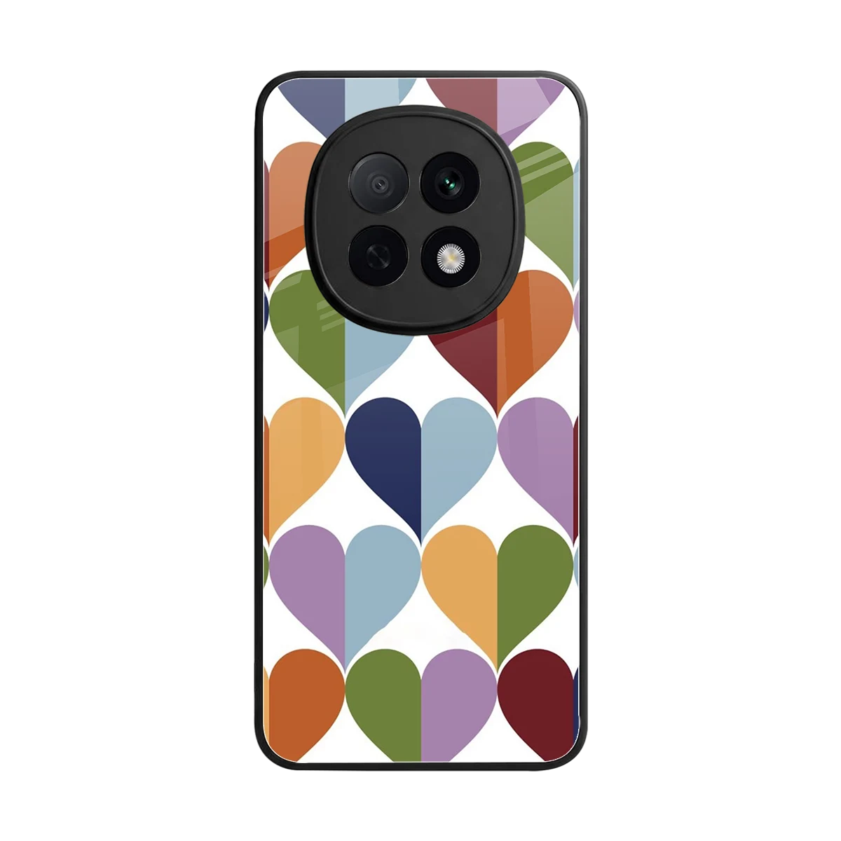 Heart Splash back phone cover | glass case for oppo f29 pro 5g
