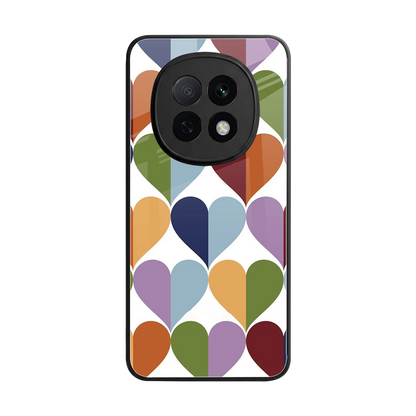 Heart Splash back phone cover | glass case for oppo f29 pro 5g