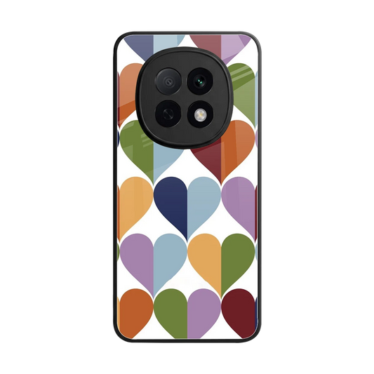 Heart Splash back phone cover | glass case for oppo f29 pro 5g