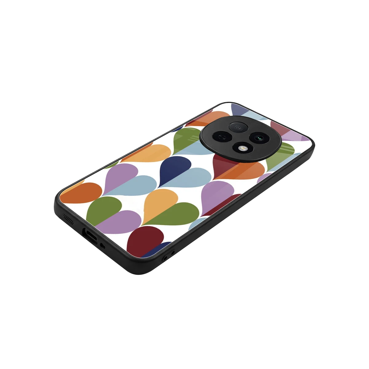 Heart Splash stylish phone case for oppo f29 pro 5g | glossy glass and slim fit