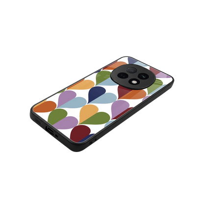 Heart Splash stylish phone case for oppo f29 pro 5g | glossy glass and slim fit