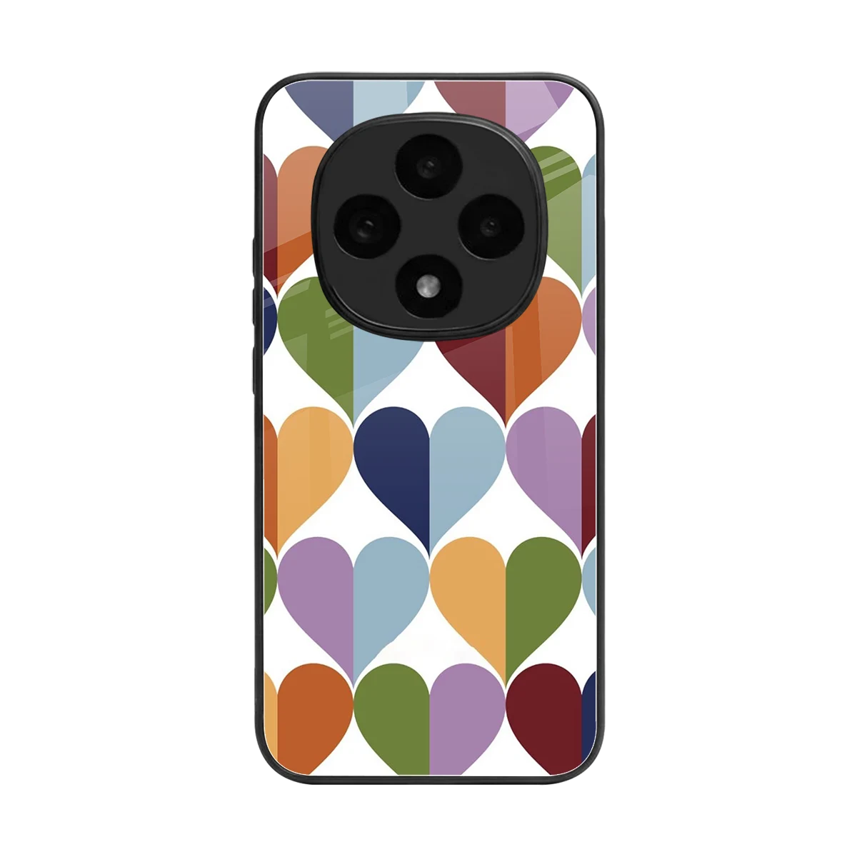 Heart Splash back phone cover | glass case for oppo f31 pro 5g
