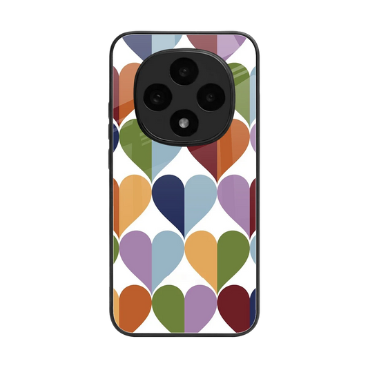 Heart Splash back phone cover | glass case for oppo f31 pro 5g