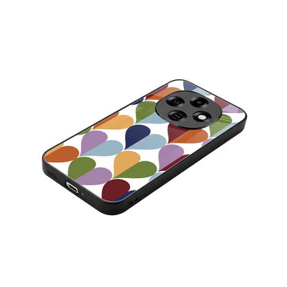 Heart Splash stylish phone case for oppo f31 pro 5g | glossy glass and slim fit