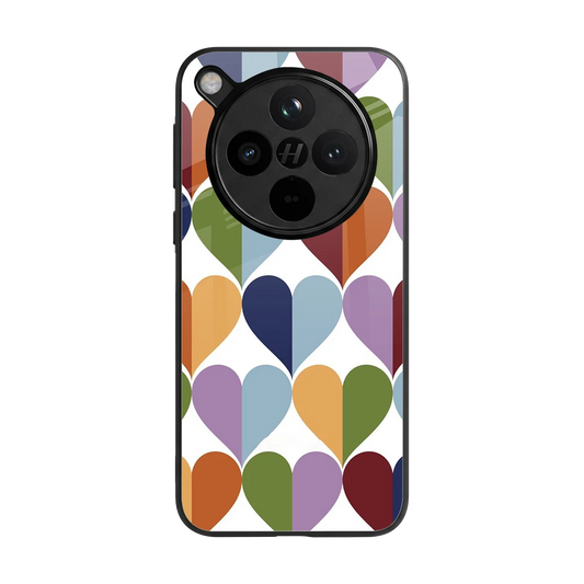 Heart Splash back phone cover | glass case for oppo find x8