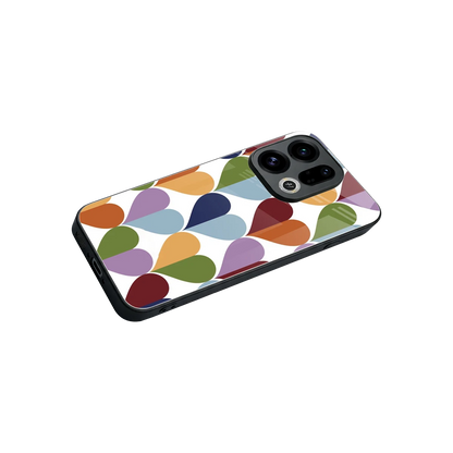 Heart Splash stylish phone case for oppo find x9 | glossy glass and slim fit