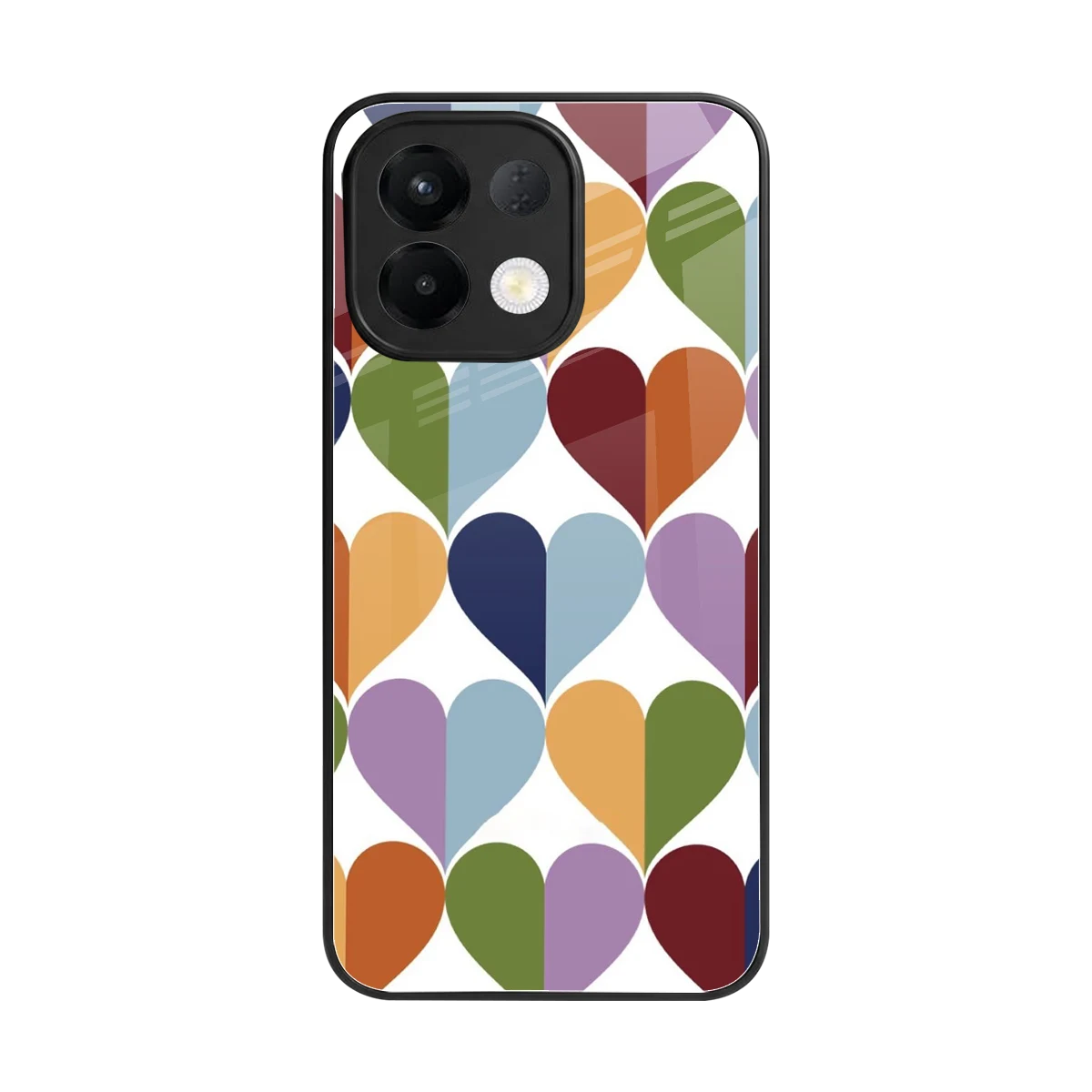 Heart Splash back phone cover | glass case for oppo k13 5g
