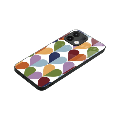 Heart Splash stylish phone case for oppo k13 5g | glossy glass and slim fit