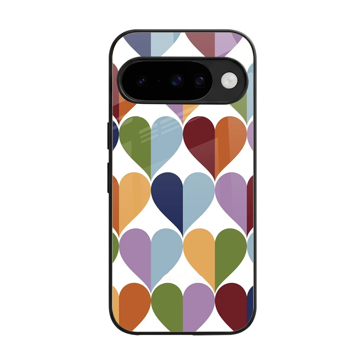 Heart Splash back phone cover | glass case for google pixel 10