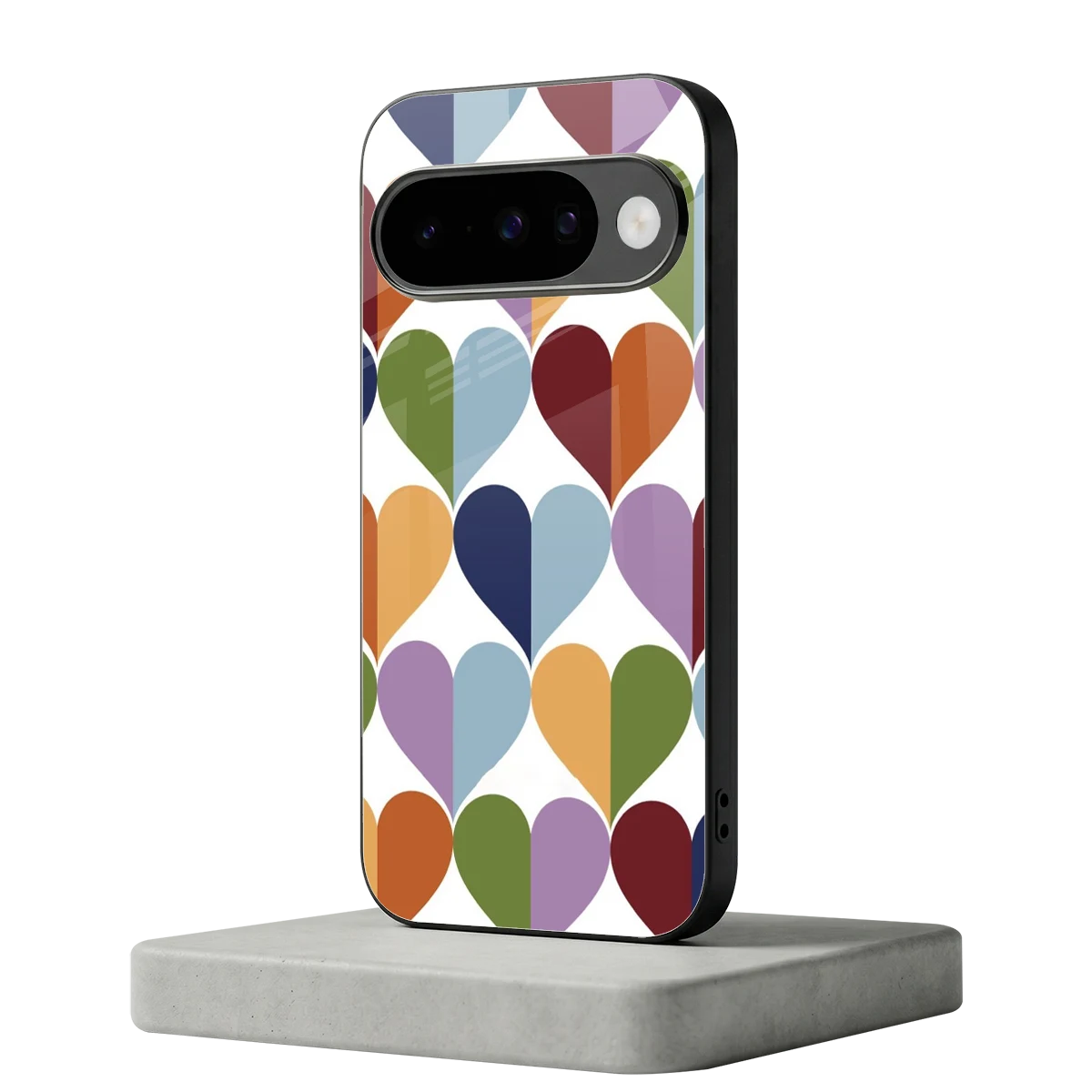 Heart Splash google pixel 10 mobile cover | shockproof glass phone case