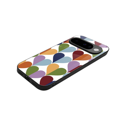 Heart Splash stylish phone case for google pixel 10 | glossy glass and slim fit