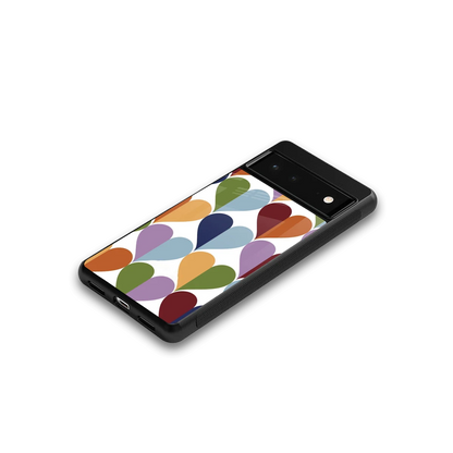 Heart Splash google pixel 6 mobile cover | shockproof glass phone case