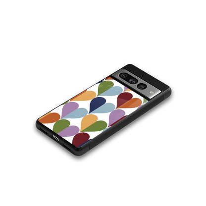 Heart Splash google pixel 7 pro mobile cover | shockproof glass phone case