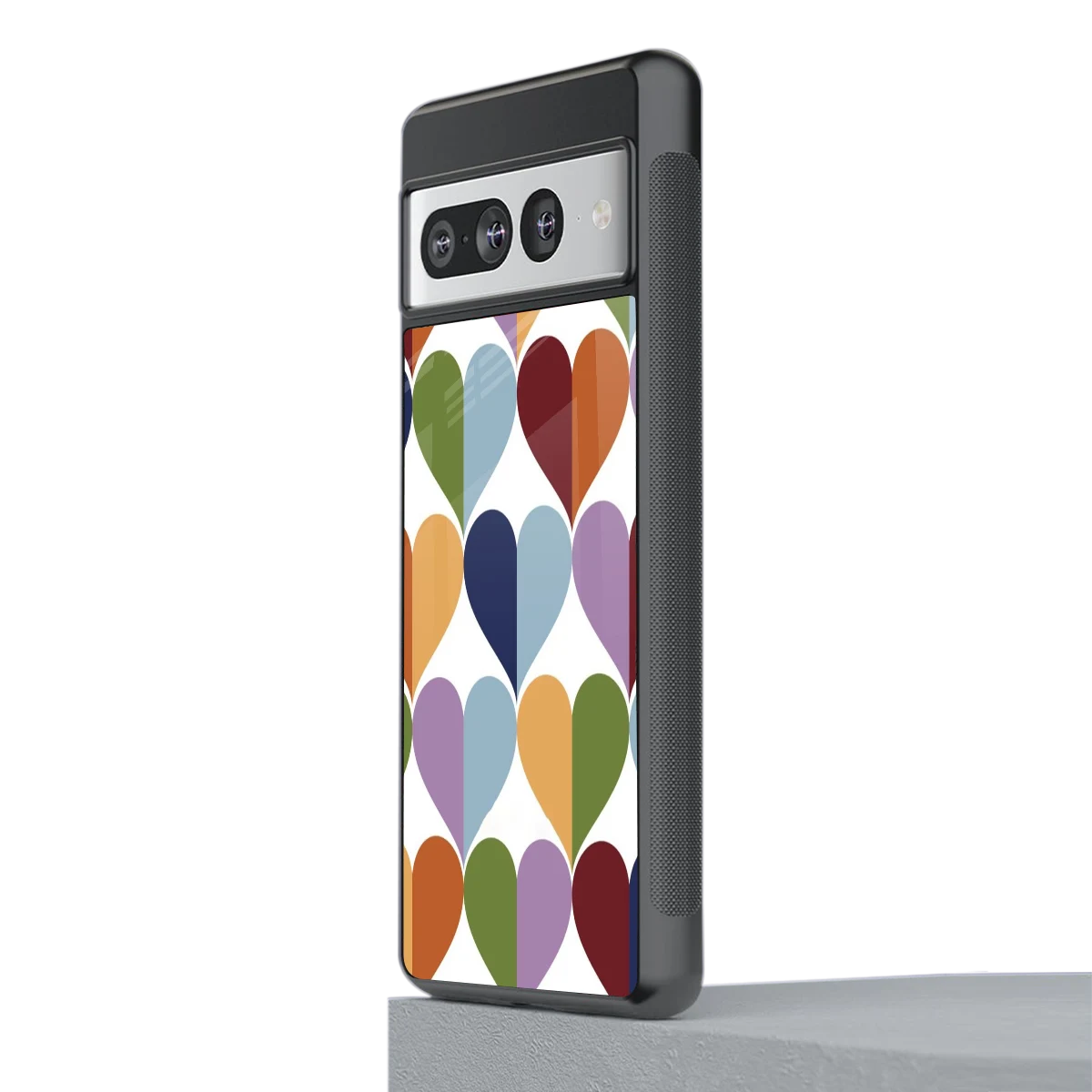 Heart Splash stylish phone case for google pixel 7 pro | glossy glass and slim fit