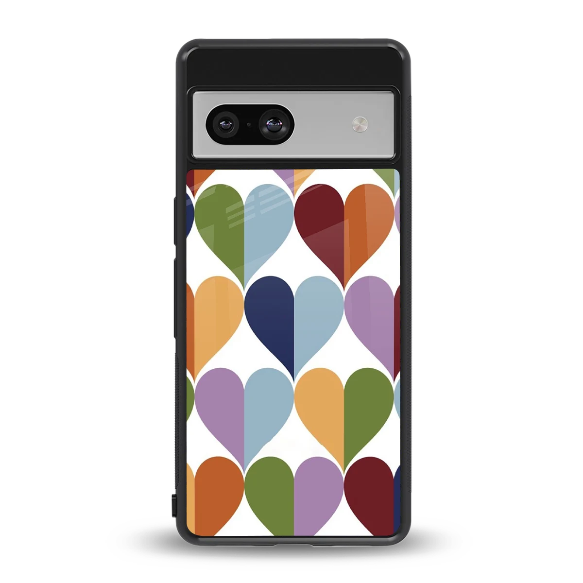 Heart Splash back phone cover | glass case for google pixel 7a
