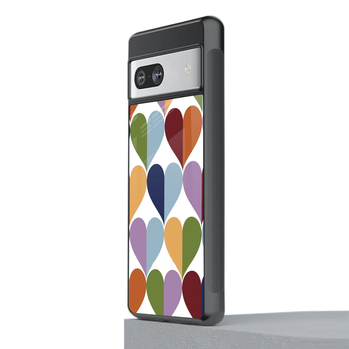 Heart Splash stylish phone case for google pixel 7 | glossy glass and slim fit