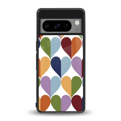 Heart Splash back phone cover | glass case for google pixel 8 pro