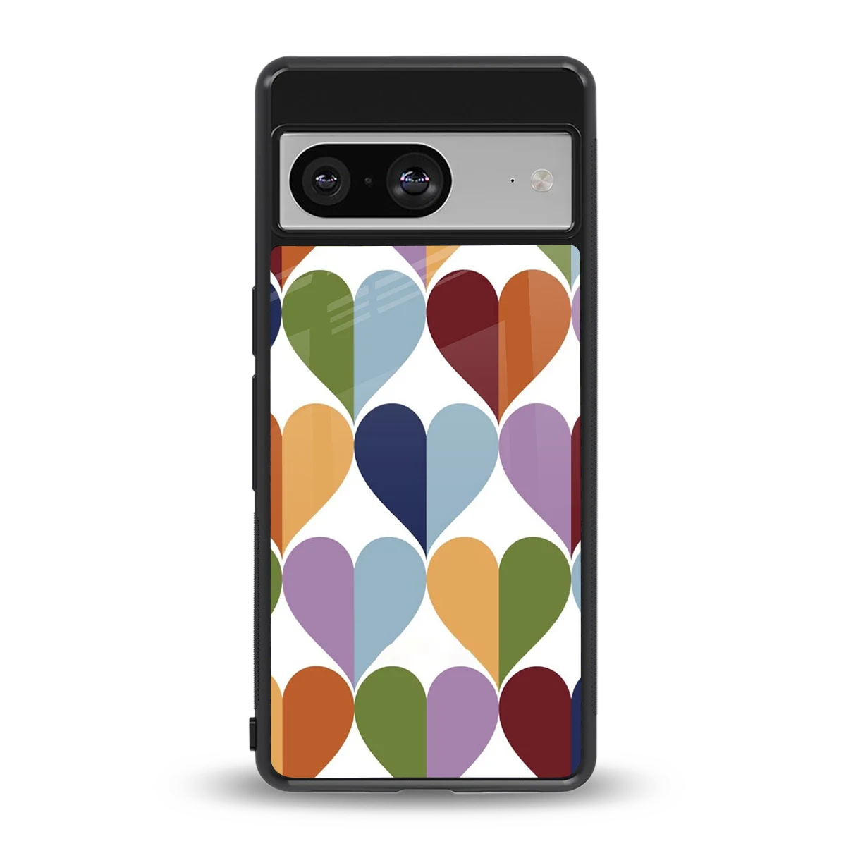 Heart Splash back phone cover | glass case for google pixel 8