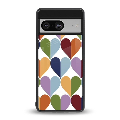 Heart Splash back phone cover | glass case for google pixel 8