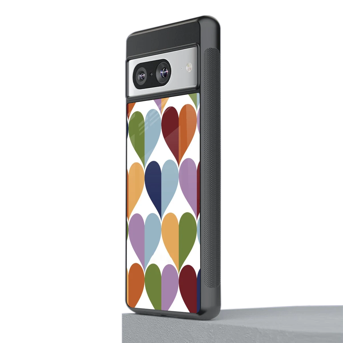 Heart Splash stylish phone case for google pixel 8 | glossy glass and slim fit