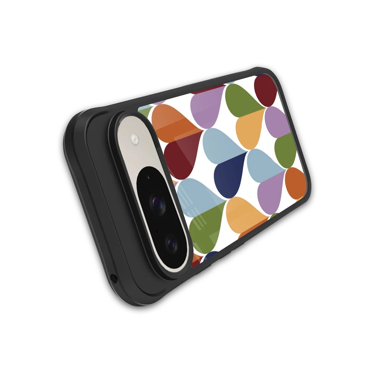 Heart Splash stylish phone case for google pixel 9 | glossy glass and slim fit