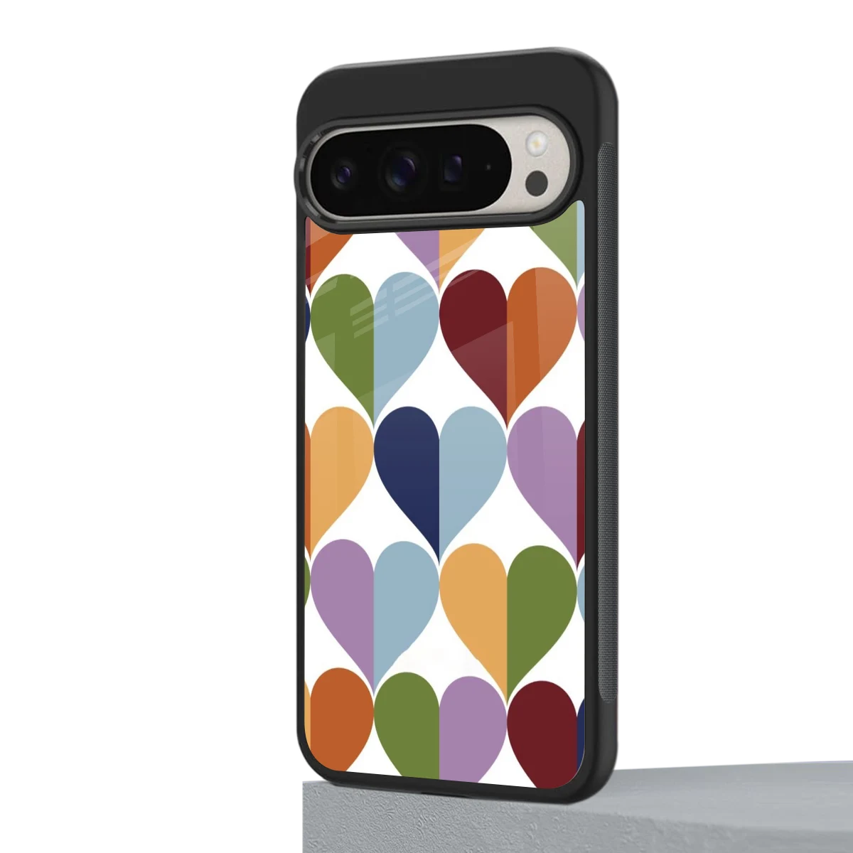 Heart Splash google pixel 9 pro mobile cover | shockproof glass phone case