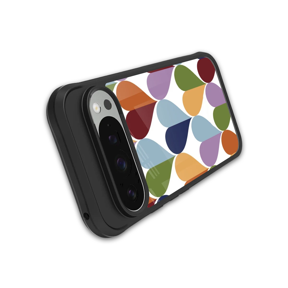 Heart Splash stylish phone case for google pixel 9 pro | glossy glass and slim fit