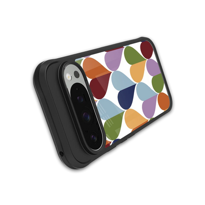 Heart Splash stylish phone case for google pixel 9 pro | glossy glass and slim fit