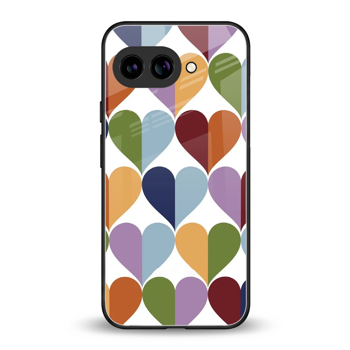 Heart Splash back phone cover | glass case for google pixel 10a