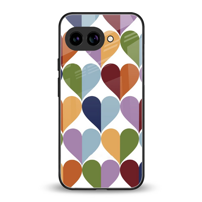 Heart Splash back phone cover | glass case for google pixel 10a