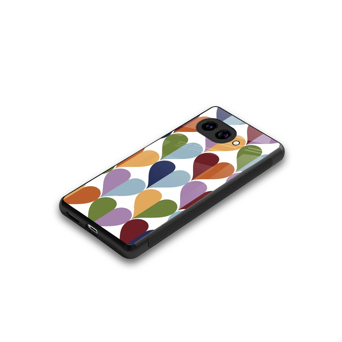 Heart Splash stylish phone case for google pixel 10a | glossy glass and slim fit