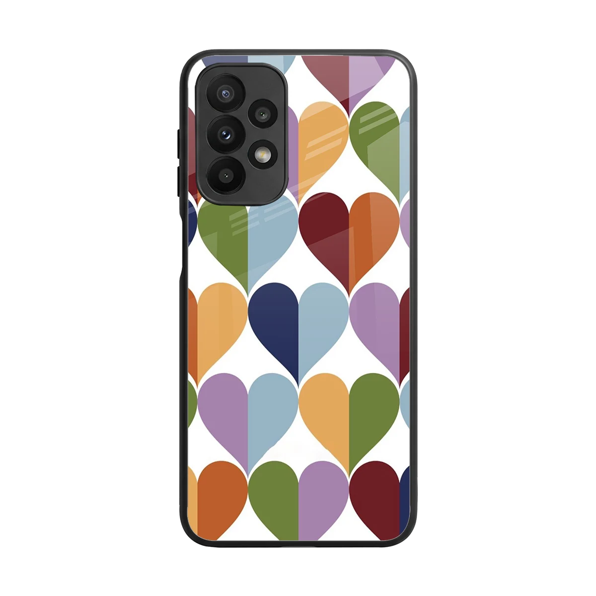 Heart Splash back phone cover | glass case for samsung galaxy a23
