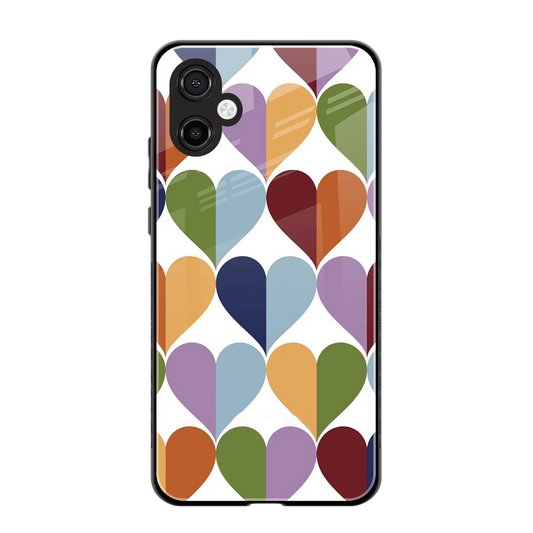 Heart Splash back phone cover | glass case for samsung galaxy a06 5g